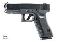 Glock 17 CO2 Airgun cal. 4,5mm (.177) Steel BB in schwarz schräg