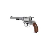 GLNGTFS - Gletcher (Nagant) Silver Edition CO2 Revolver cal.. 4,5mm (.177) BB