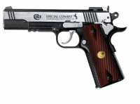 Colt Special Combat Classic CO2 Pistole 4,5 mm (.177) Stahl BB Dark Ops Finish silber braun