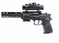 Beretta XX Treme CO2 Luftpistole 4,5mm (.177) Diabolo schwarz Vollmetall mit Leuchtpunktvisier